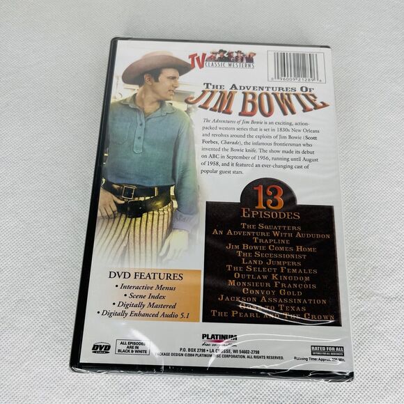 TV Classic Western The Adventures of Jim Bowie (DVD, 2004, 2-Disc Set) - Picture 2 of 3